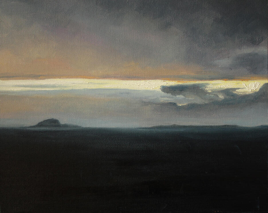 Norvège I, huile sur toile, 30x24 cm