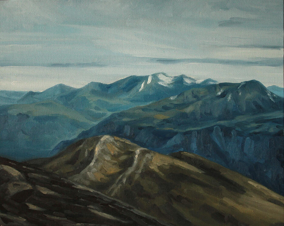 Norvège II, huile sur toile, 30x24 cm